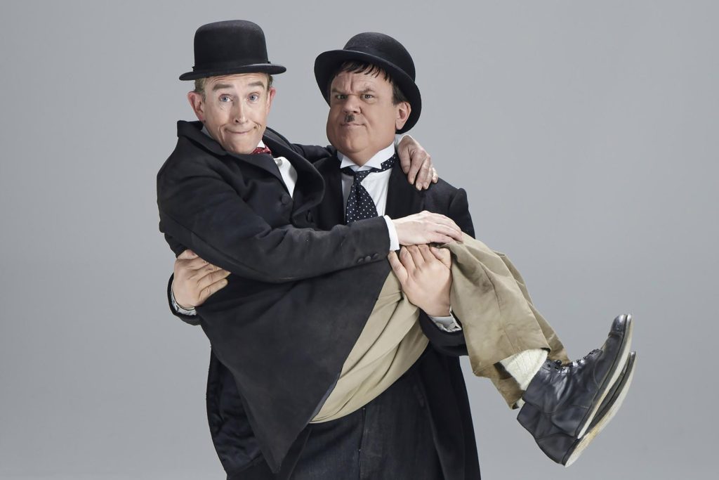 Steve Coogan and John C. Reilly as Stan Laurel and Ollie Hardy.