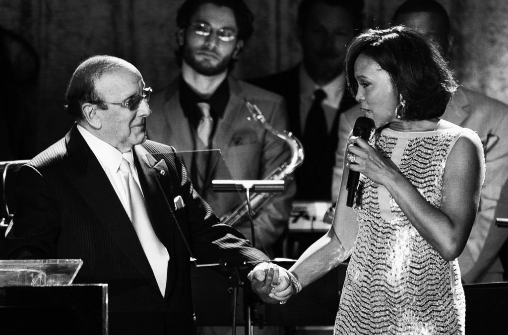 Clive Davis and Whitney Houston in Clive Davis The Soundtrack of Our Lives
