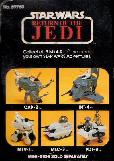 My Star Wars: These Mini-Rigs were the bees knees.