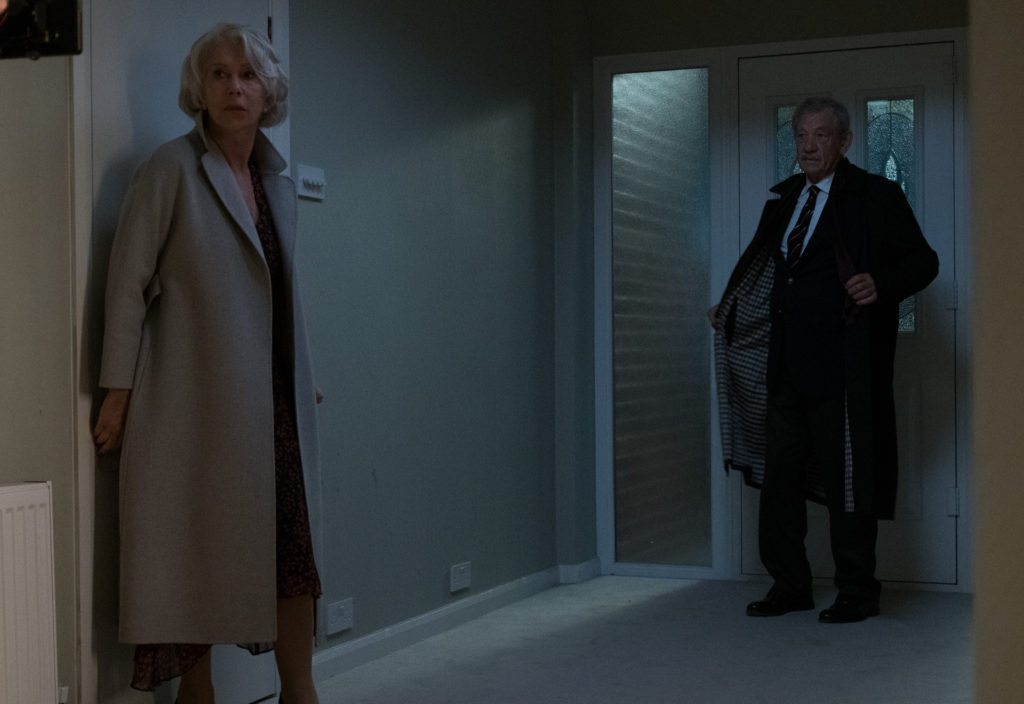 Helen Mirren and Ian McKellen have a tense moment in the movie The Good Liar.