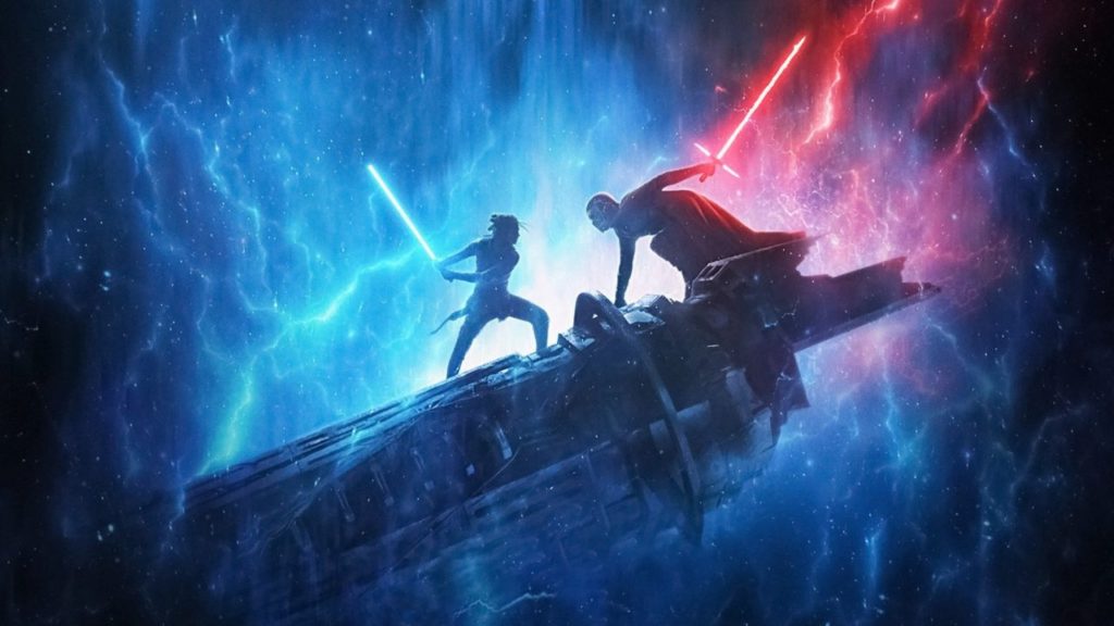 Star Wars: The Rise of Skywalker - Rey and Kylo fight it out on the wreckage of the Death Star.