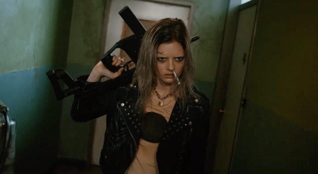 Samara Weaving is Nix in Guns Akimbo.