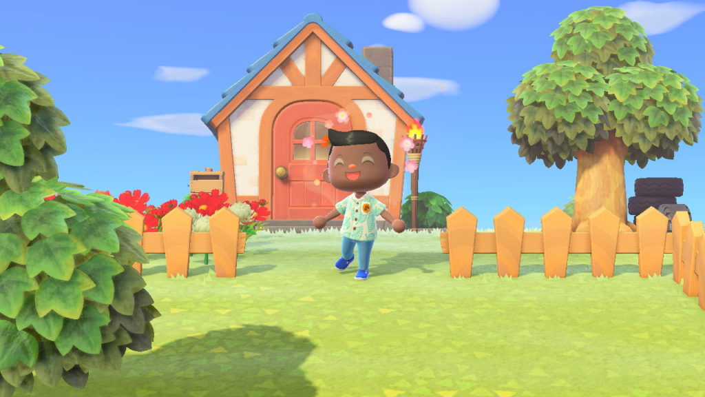 I get to leave my house in Animal Crossing: New Horizons.