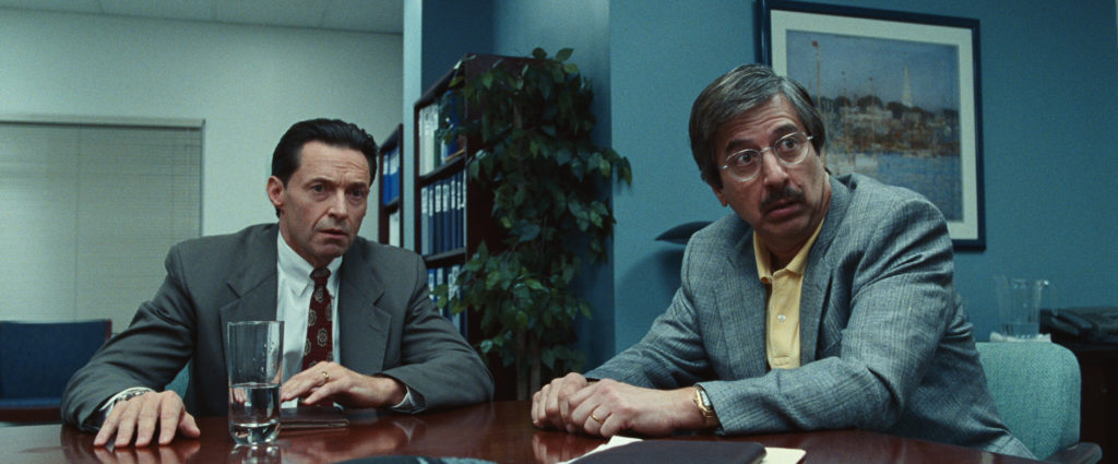 Hugh Jackman and Ray Romano in HBO's Bad Education.