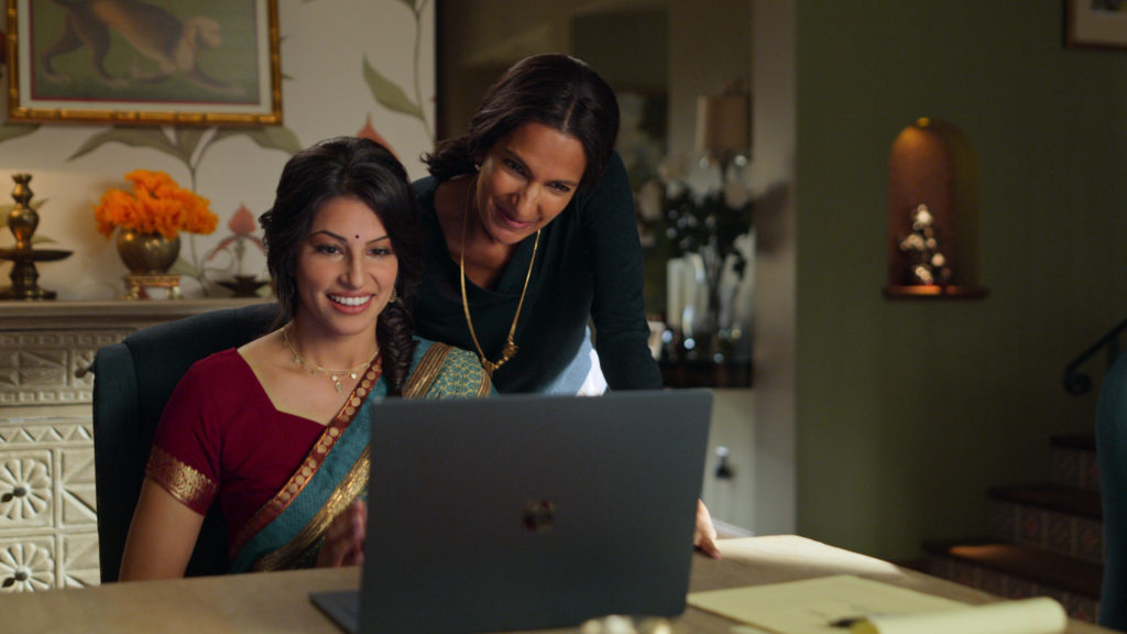 Poorna Jagannathan and Richa Moorjani in Netflix's Never Have I Ever