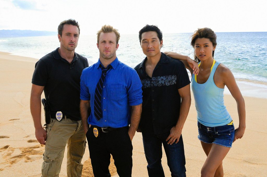 The original line-up of Hawaii Five-0.