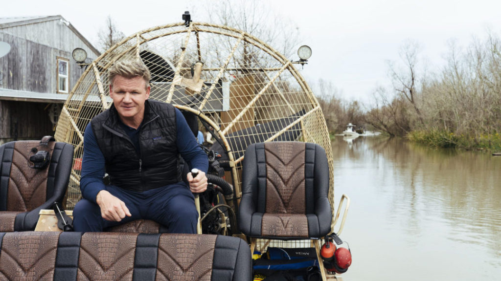 Gordon Ramsay searching for the secrets of Cajun cuisine in southeast Louisiana.