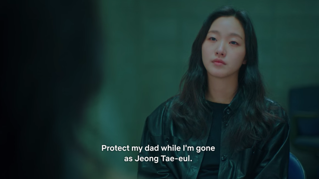 She wants her to protect her family while she's gone.