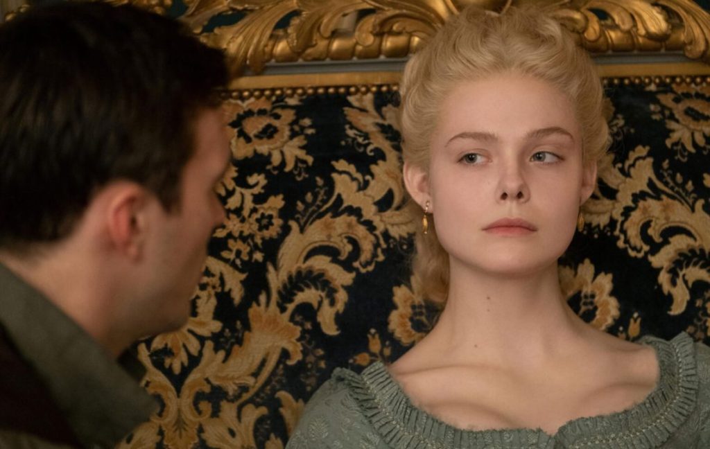 Elle Fanning as Catherine the Great in The Great.