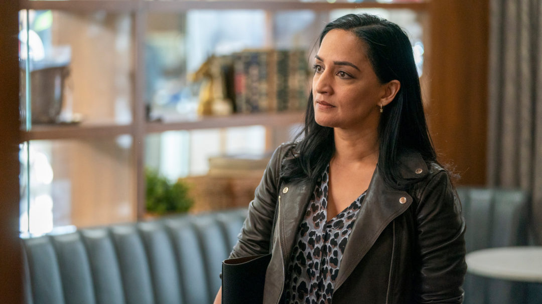 Archie Panjabi as Fiona in HBO's Run.