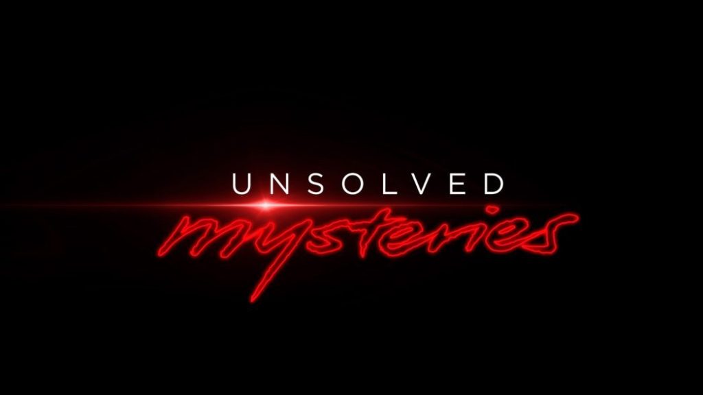 Unsolved Mysteries title card.