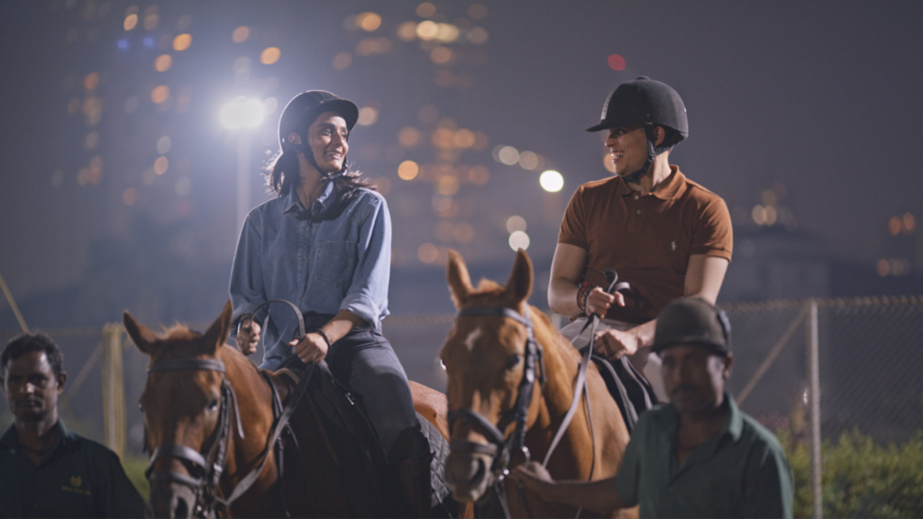 Pradhyuman goes horseback riding on his first date with a potential bride.