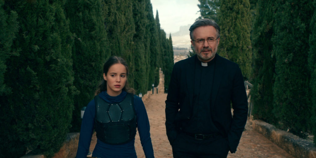Alba Baptista and Tristán Ulloa star in Netflix's Warrior Nun.