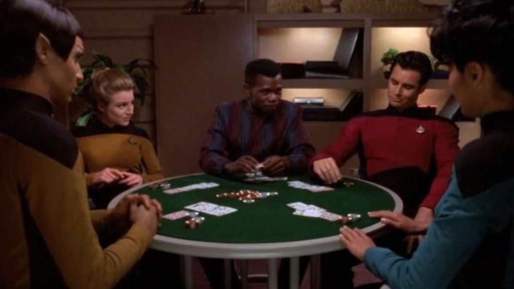 They play poker on the Lower Decks too.