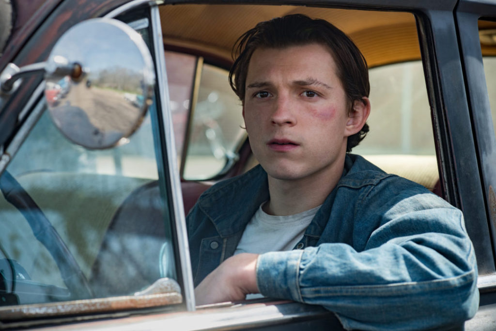 Tom Holland as Arvin Russell in The Devil All the Time.