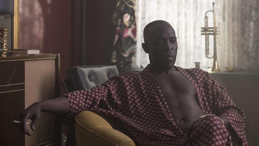 Michael K Williams is the Trumpet Man in Motherless Brooklyn